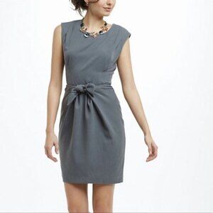 HD in Paris Gray Cap Sleeve Sheath Dress
